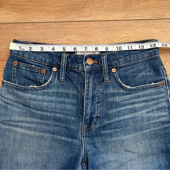 Madewell Stretchy Blue Denim Wide leg crop Women's Jeans - Picture 4 of 10